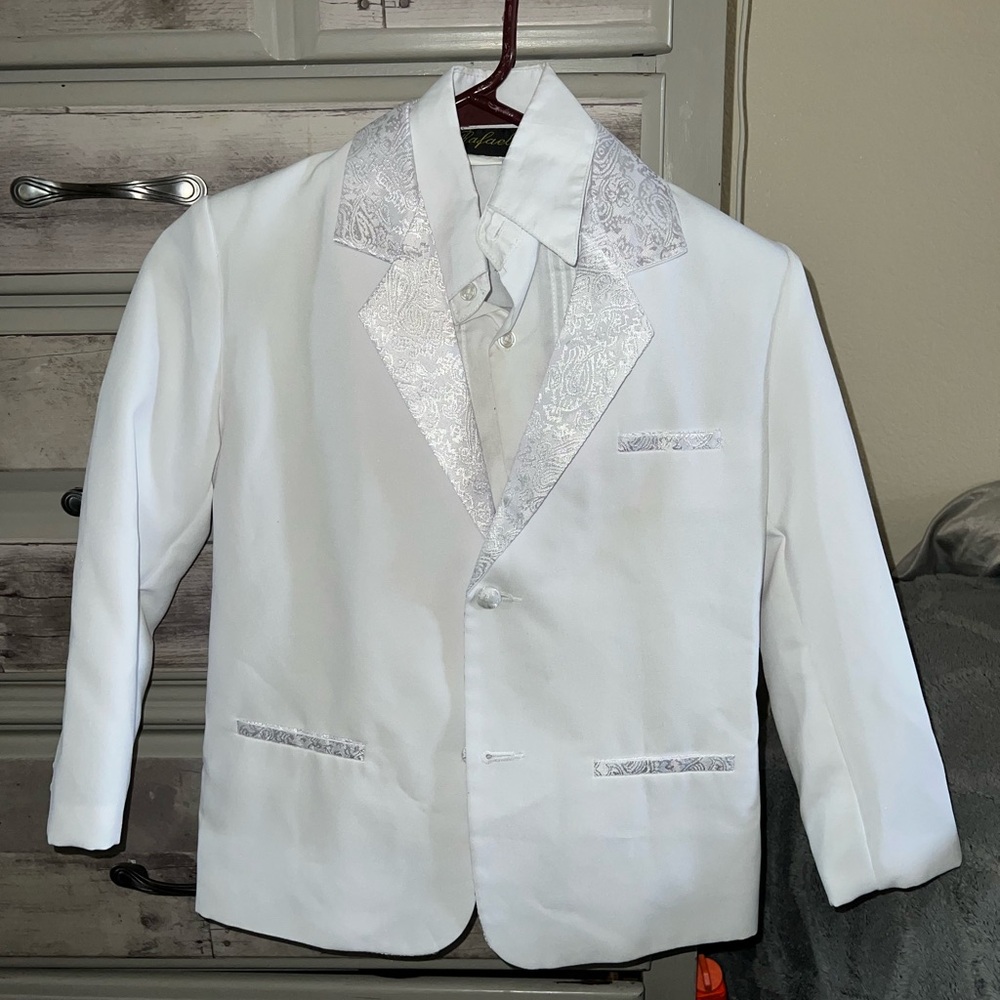 Boys white suit